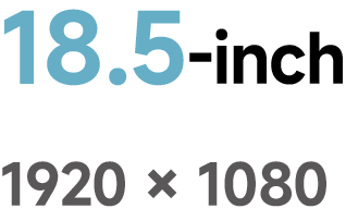 18.5-inch 1920 × 1080 screen specification