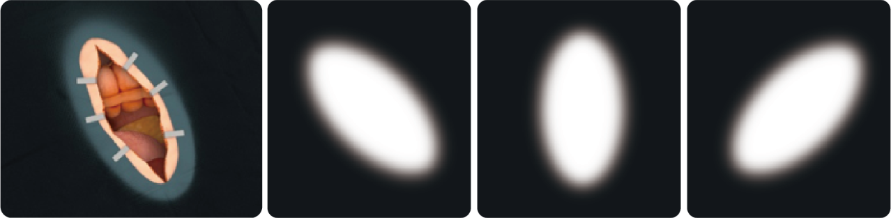 elliptical spot